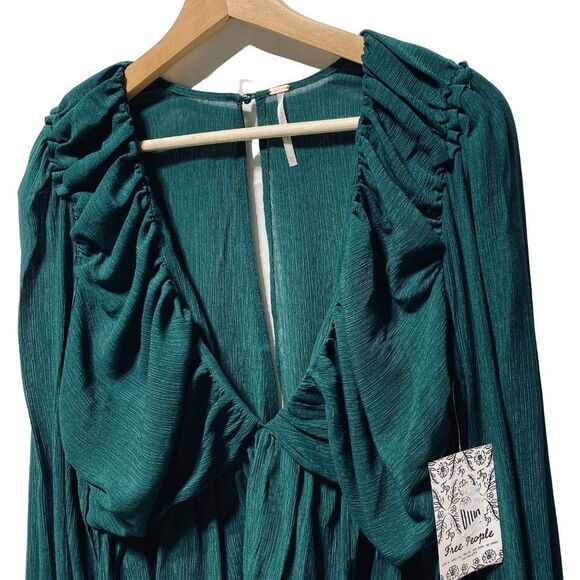 New Free People Daia Blouse Garden Gem - Picture 3 of 6